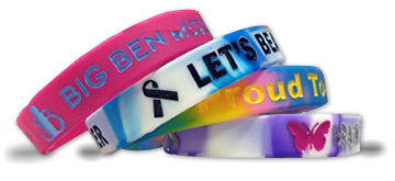 Custom silicone wristband example